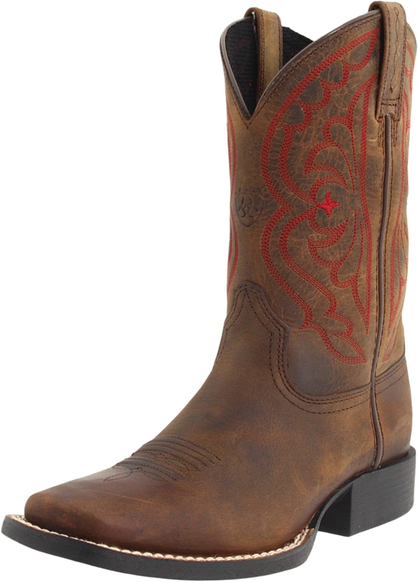 Distressed Brown Kids Quickdraw Boots N1194