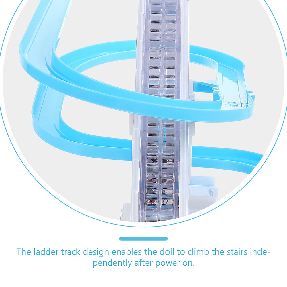 Electric Piggy Climbing Stairs Tracks Slide Toy P216243