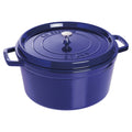 Cast Iron 13.25-qt Round Cocotte Dark Blue J9402
