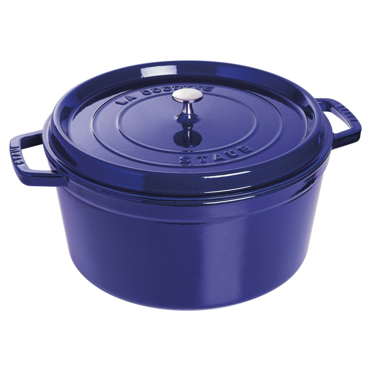 Cast Iron 13.25-qt Round Cocotte Dark Blue J9402