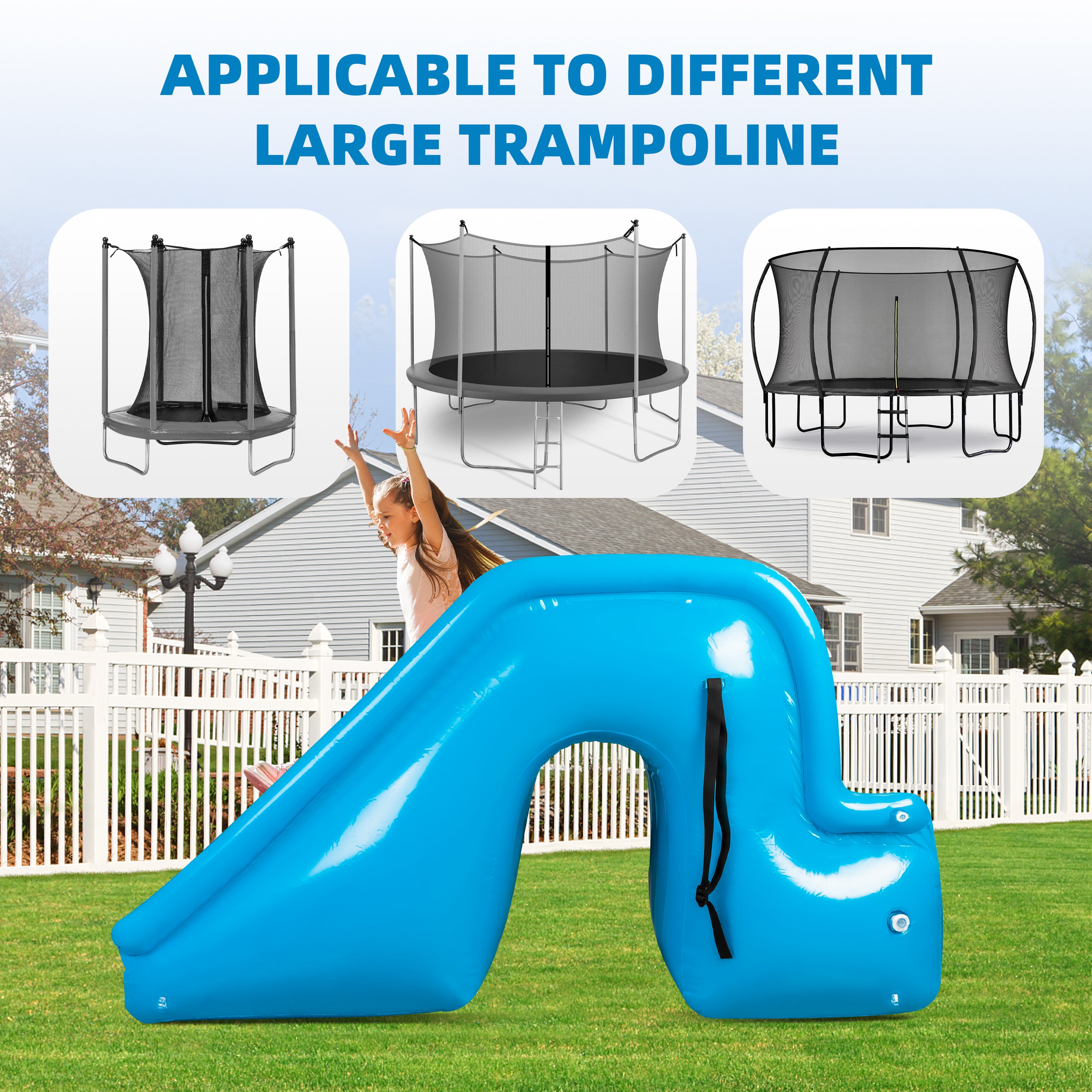 Inflatable Trampoline Slide Ladder for Kids F77548