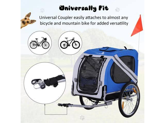 Dog Bike Trailer, Blue L240008