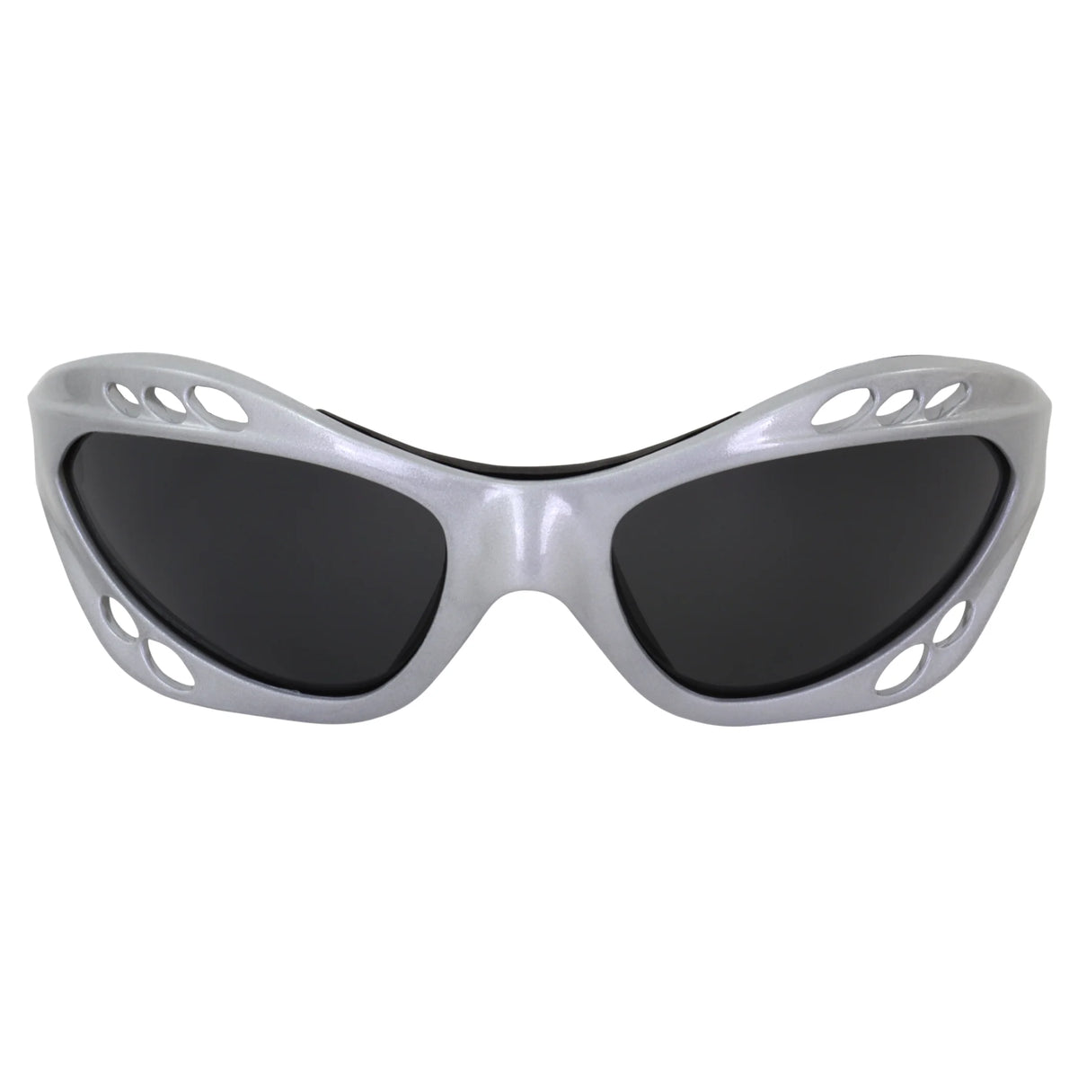 2 Pairs Padded Polarized Sunglasses w/Strap Silver w/Smoke Lens Black w/Pink Mirror Lens H47947