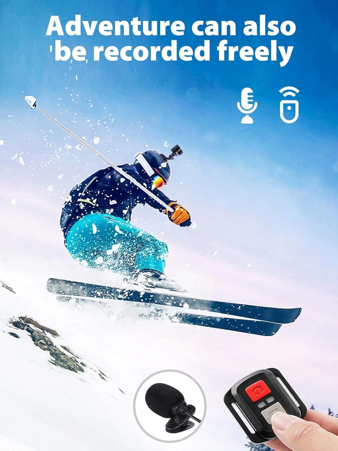 4K 60FPS Dual-Screen Waterproof Action Camera with Touch Screen and 2 Batteries Q25538