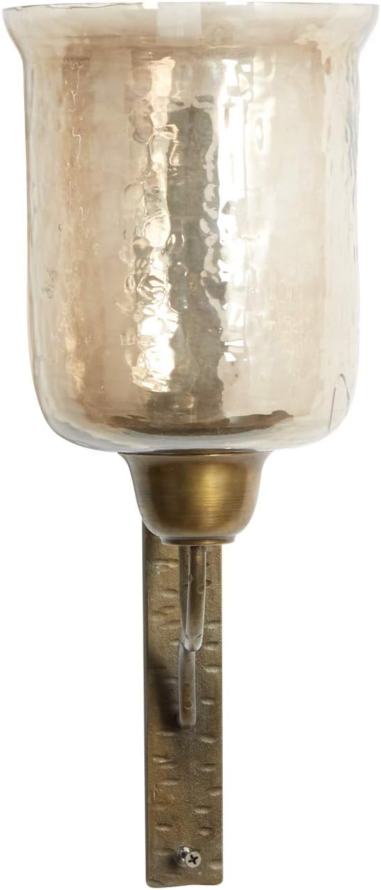 Metal Glass Candle Sconce N164761