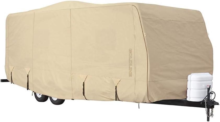 Tan Gray Waterproof Heavy Duty RV Cover O901524