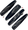 Black Exterior Door Handle Kit of 4 T7689
