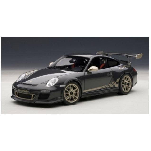 Grey Black with White Gold Stripes 1/18 Diecast Car Model U8374