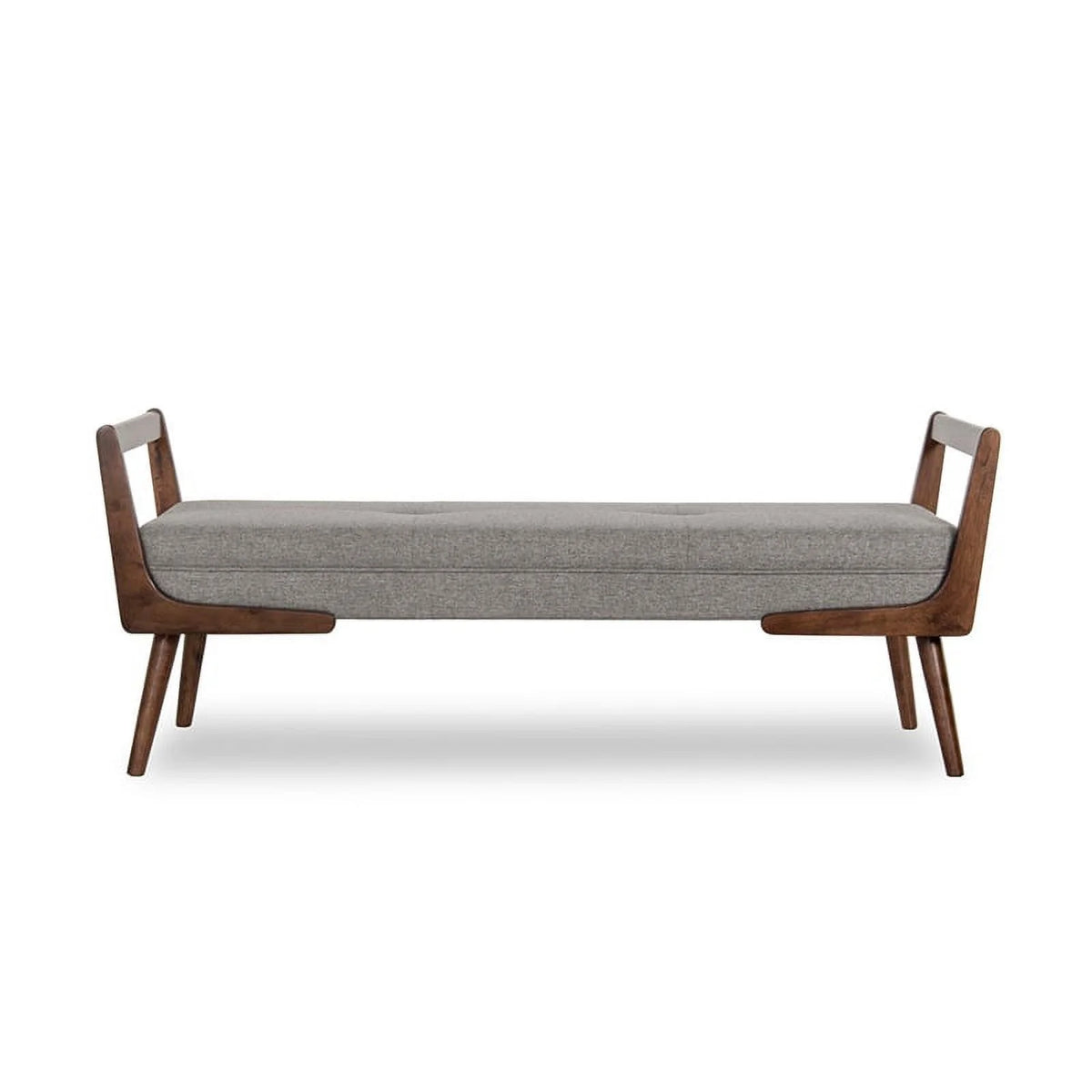 2 Piece Poppy Bench Set in Gray and Brown E3982