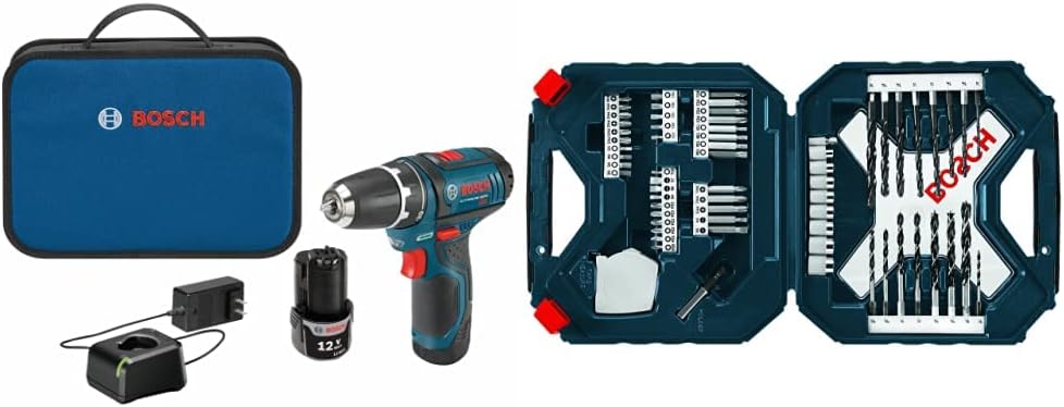 12V 3/8 Inch Two Speed Cordless Drill Kit with Two Lithium Ion Batteries, Charger, Bits & Soft Carrying Bag L38961