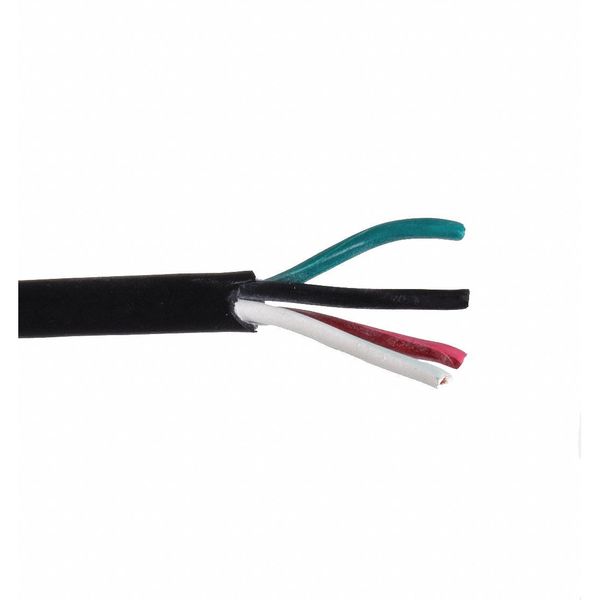 16 AWG 4 Conductor Portable Cord 300V 100 ft. BK C622