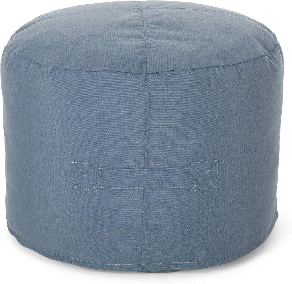 Charcoal Outdoor Ottoman Pouf W72658