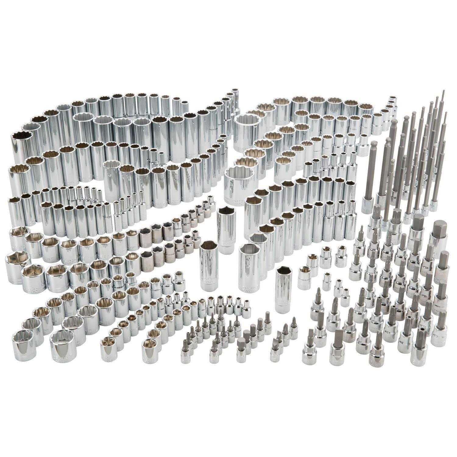 1/4 & 3/8 & 1/2 in. drive SAE 6 and 12 Point Socket Set 299 pc J6234