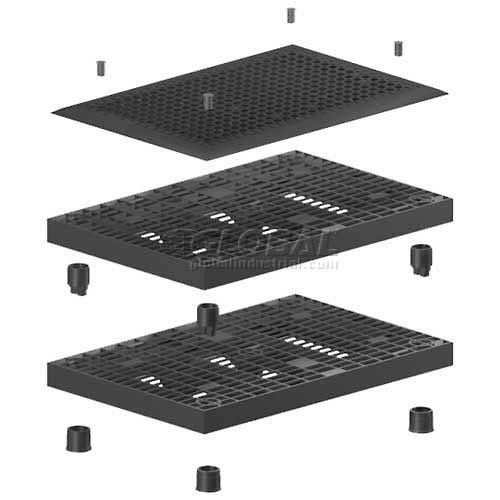 Anti-Fatigue Mat 7/8 Thick 3' x 3' Black C596