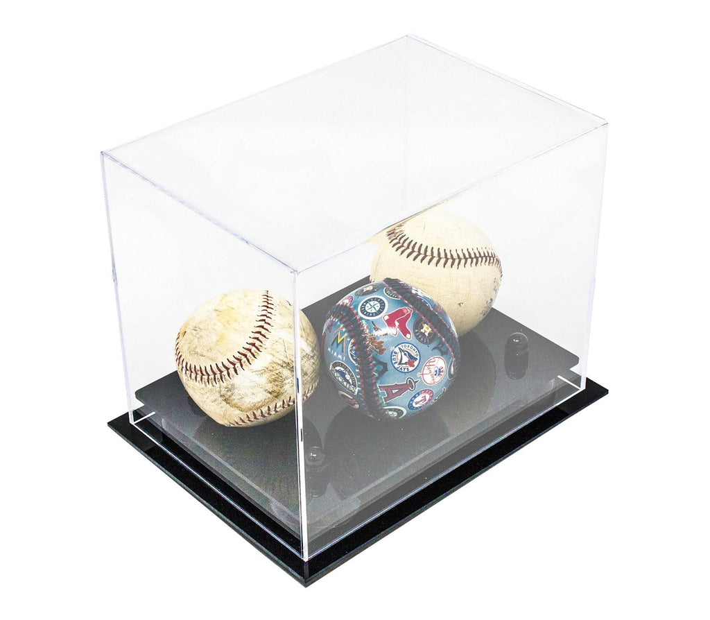 Clear Acrylic Display Case with Black Risers H6174