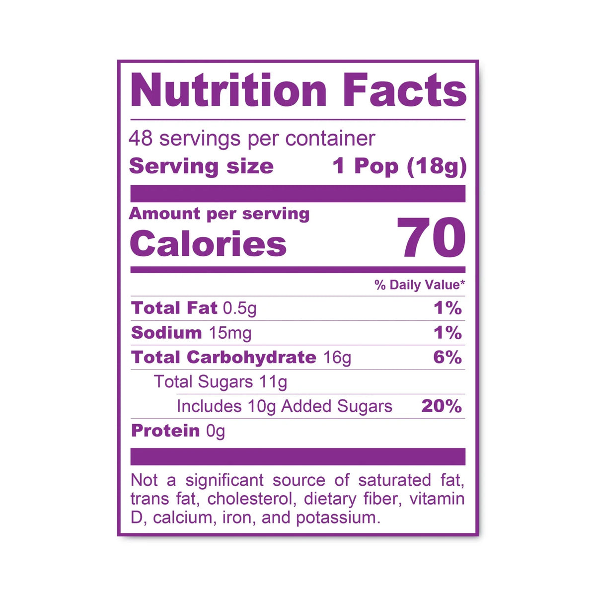 Caramel Apple Pops, 0.63 oz, 48/Carton J88522