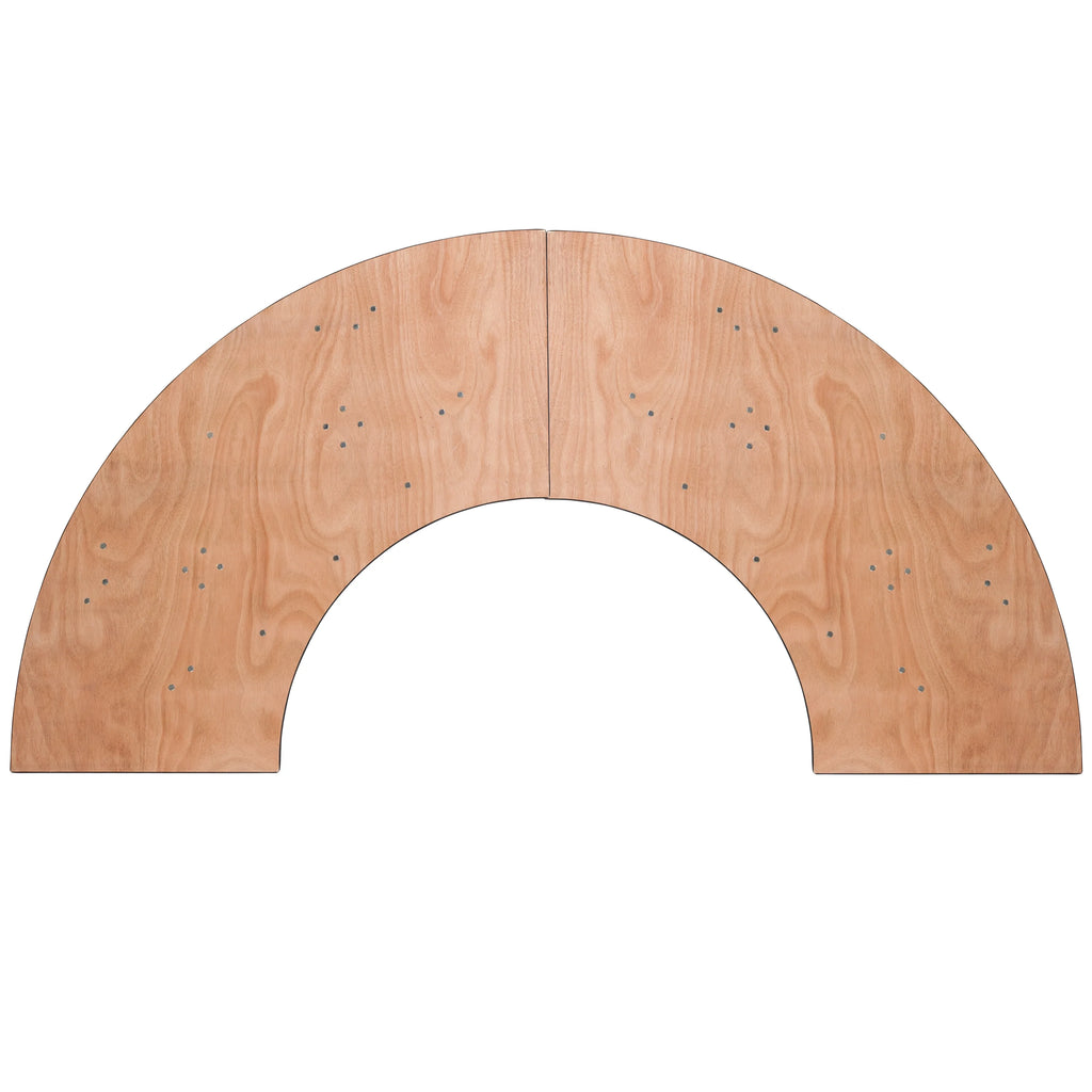 Serpentine Wood Folding Banquet Table V6118