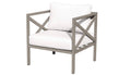 White Aluminum Club Chair V527523