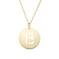14k Yellow Gold Polished Initial Necklace With Lobster Clasp 18 Inch Q7271