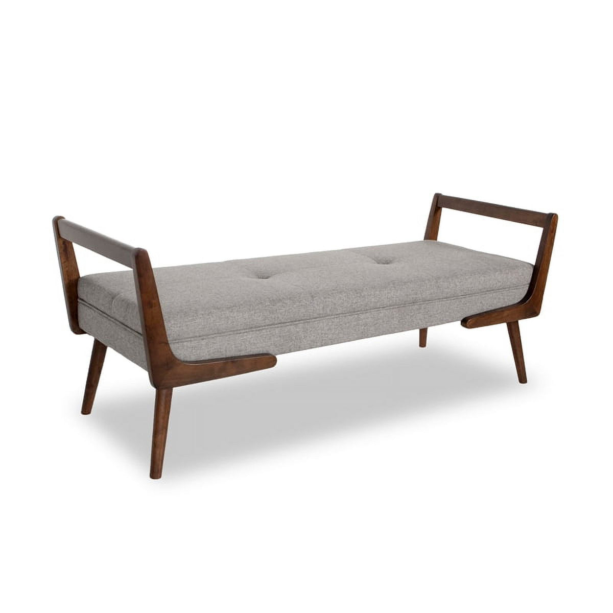 2 Piece Poppy Bench Set in Gray and Brown E3982
