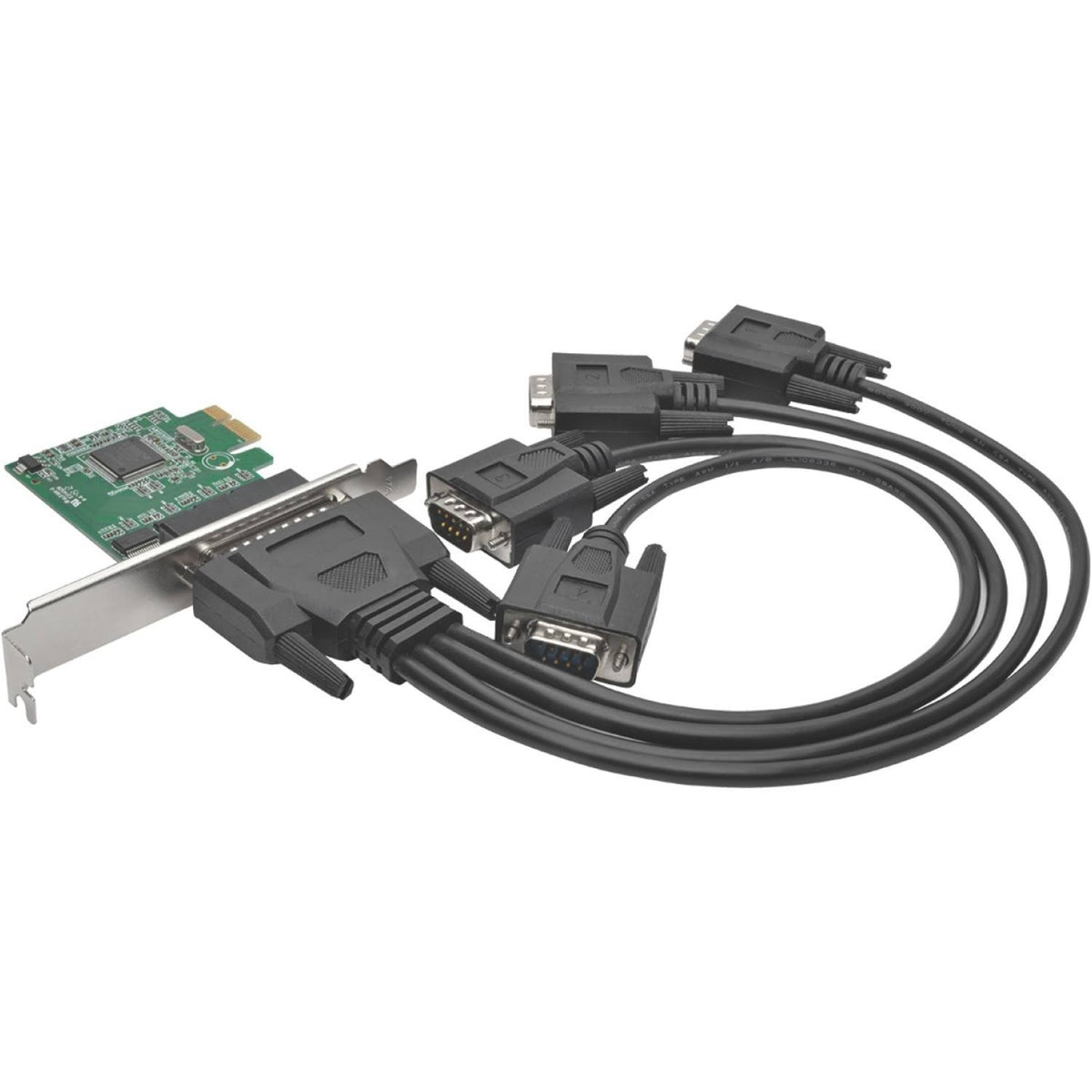 4-Port DB9 RS232 PCI Express Serial Card with Breakout Cable Q91954