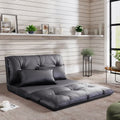 Adjustable Folding Futon Sofa with Two Pillows C233487