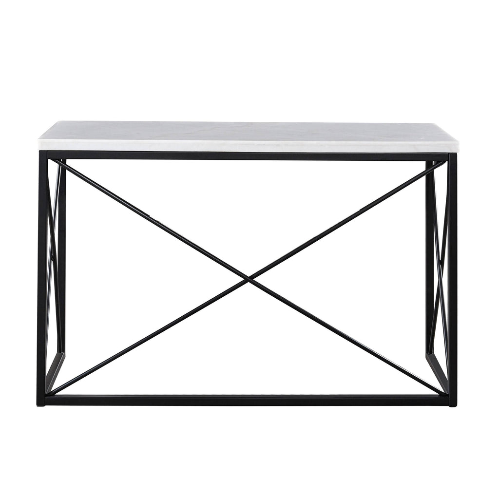 White Marble Sofa Table F86116