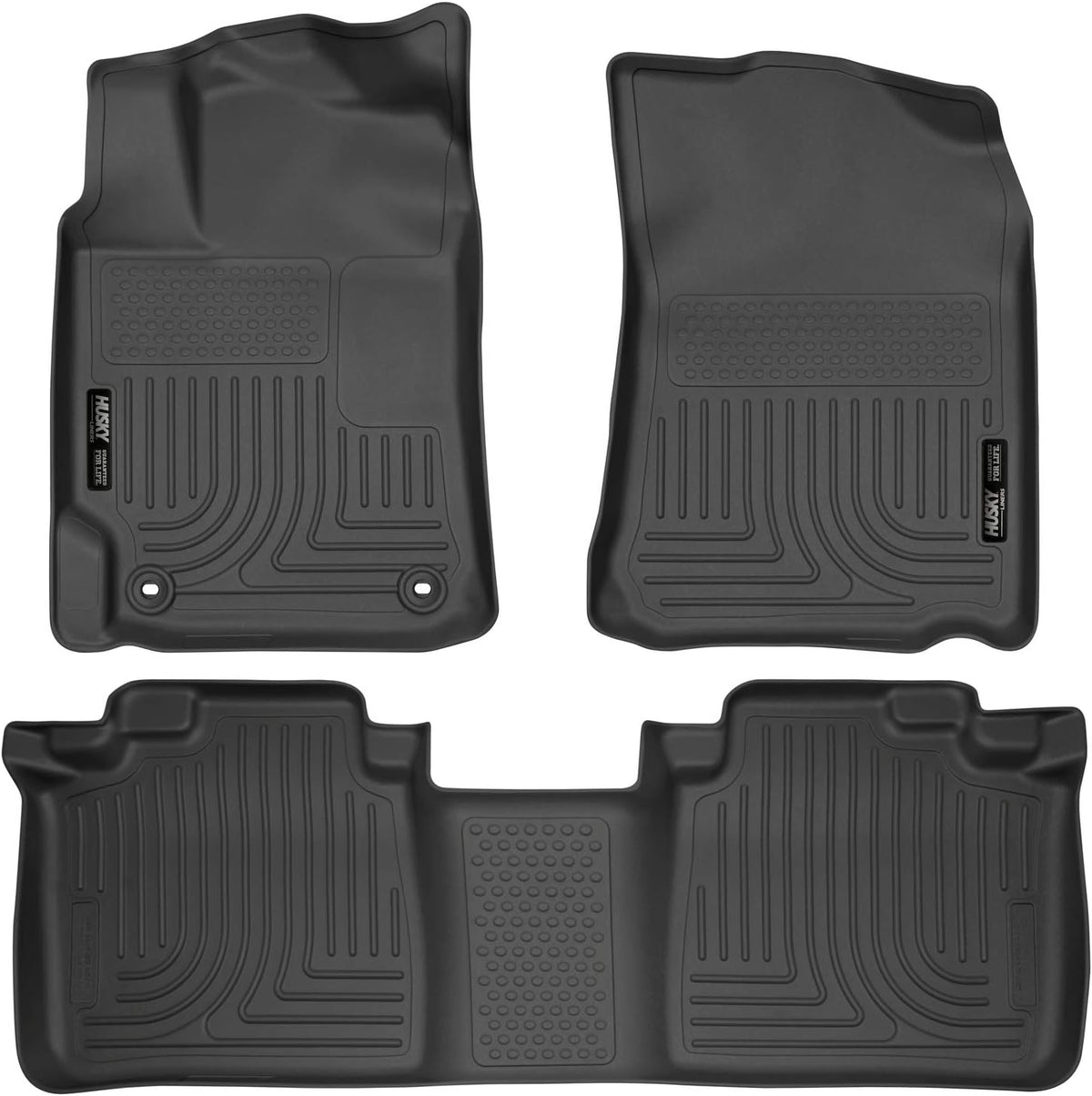 Black Front & 2nd Seat Floor Liners 3 Pcs U4176