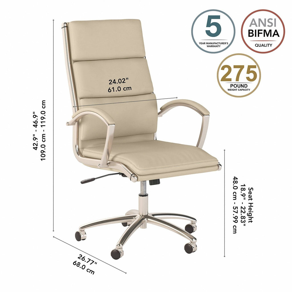 Harvest Cherry Leather Executive Office Chair P3688