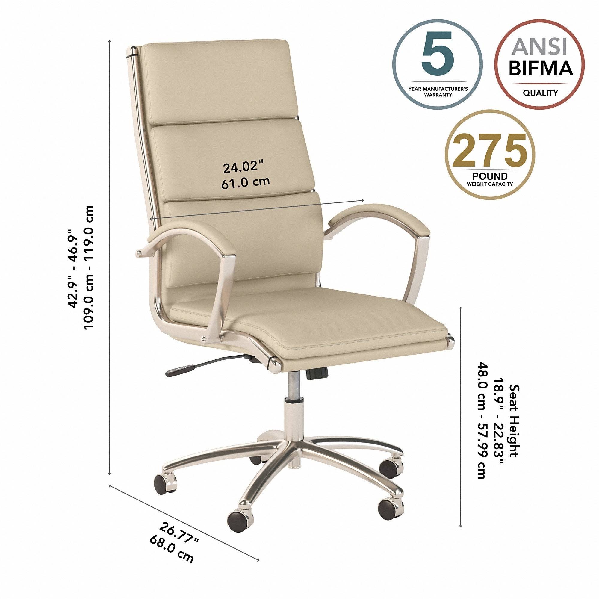 Harvest Cherry Leather Executive Office Chair P3688