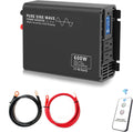 600W Pure Sine Wave Power Inverter DC 12V to AC 110V-130V with LCD Display and Wireless Remote Control G2394