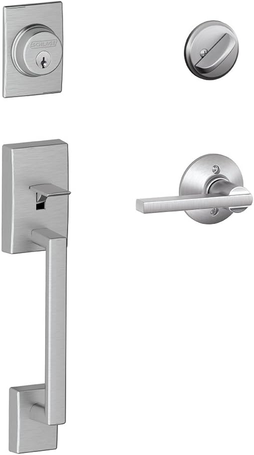 Matte Black Front Entry Handleset with Deadbolt L77894