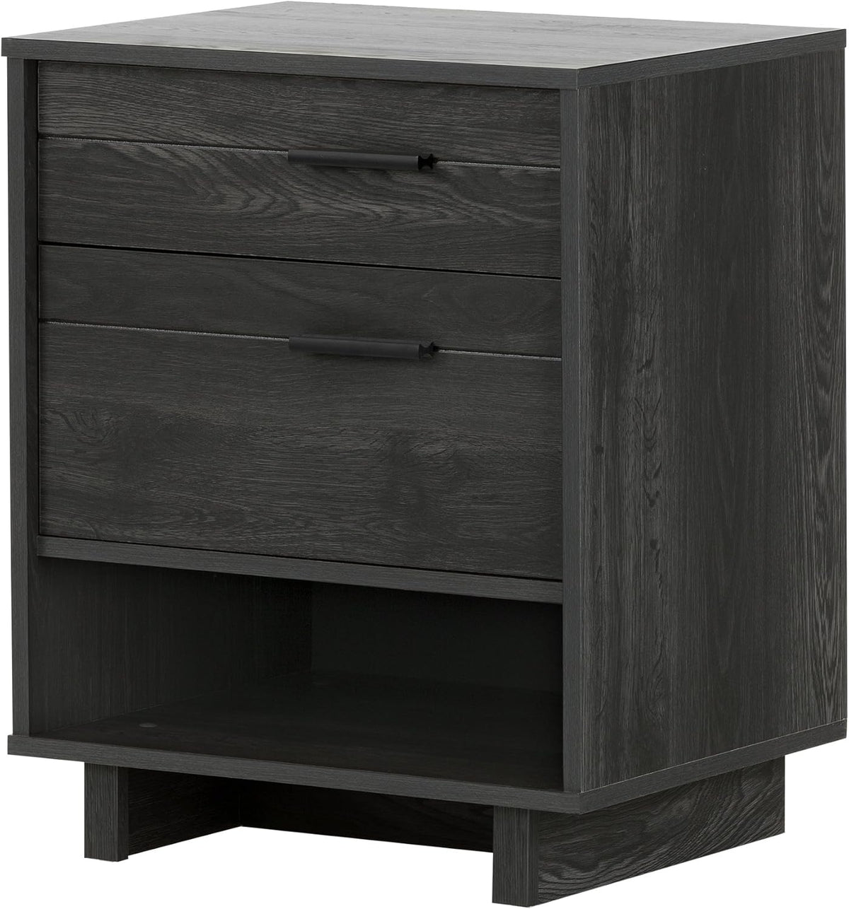 Winter Oak Nightstand with Cord Catcher P4693