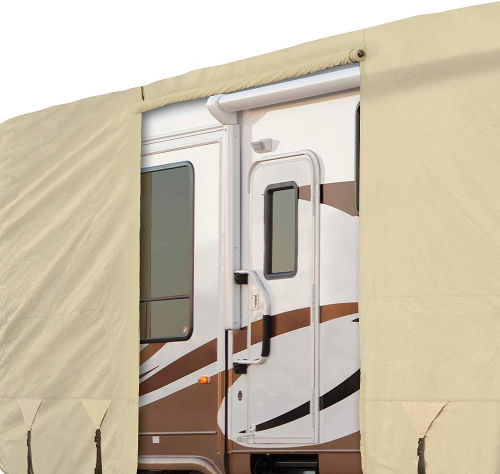 Tan Gray Waterproof Heavy Duty RV Cover O901524