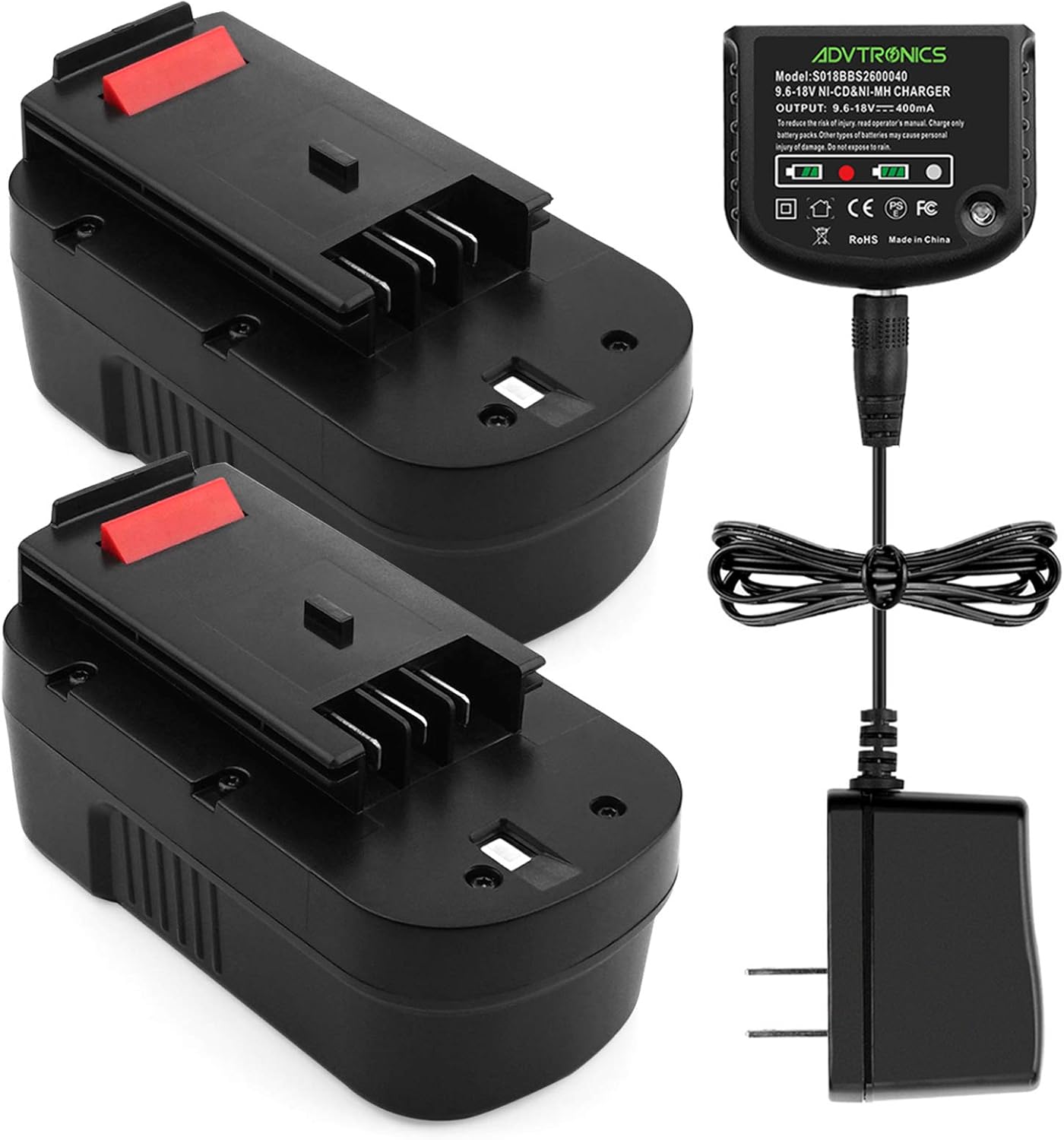 2 Pack 3.5Ah Ni-MH Battery for 18V Battery (Charger Included) R647810