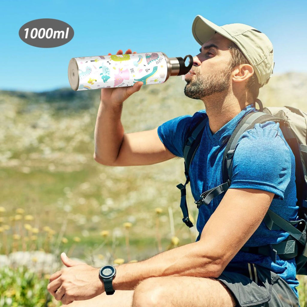 Stainless Steel Insulated Water Bottle with Straw Lid J9731