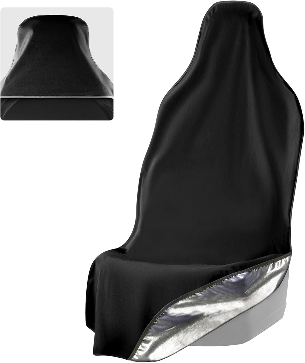 Black Non-Slip Removable Car Seat Cover Pack of 2 K8584