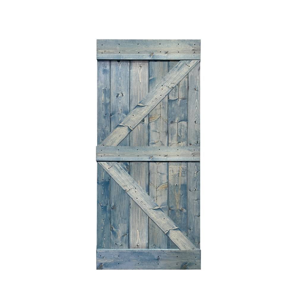 Solid Knotty Pine Wood Interior Sliding Barn Door Slab Q6413