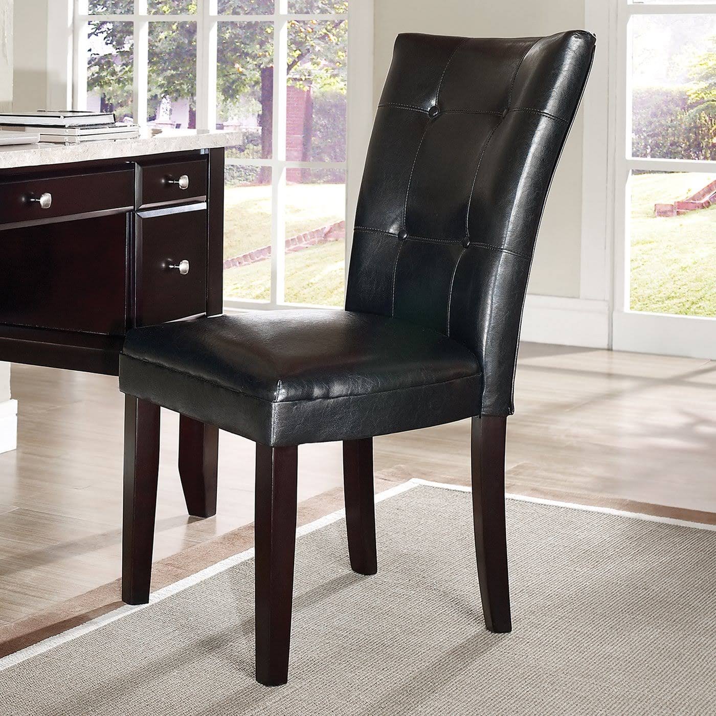 Black Parsons Chair Q38902