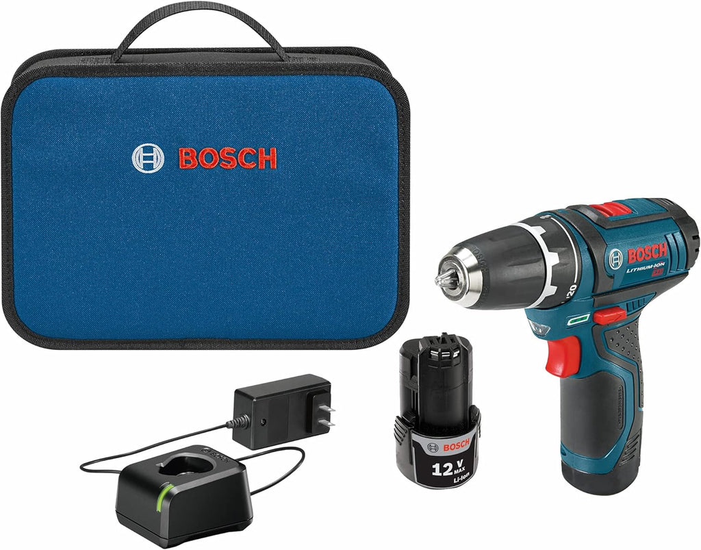 12V 3/8 Inch Two Speed Cordless Drill Kit with Two Lithium Ion Batteries, Charger, Bits & Soft Carrying Bag L38961