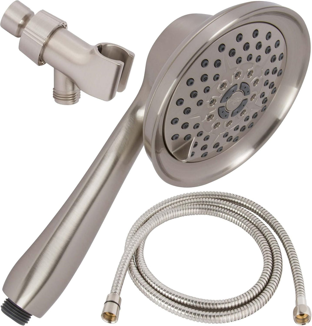 Chrome Pack of 2 Handheld Showerhead Kit with Hose and Mount I857682