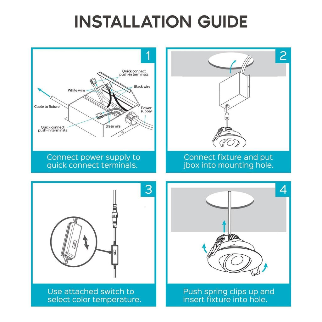 4 in Adjustable Gimbal Integrated LED Recessed Light 6-Pack N73511
