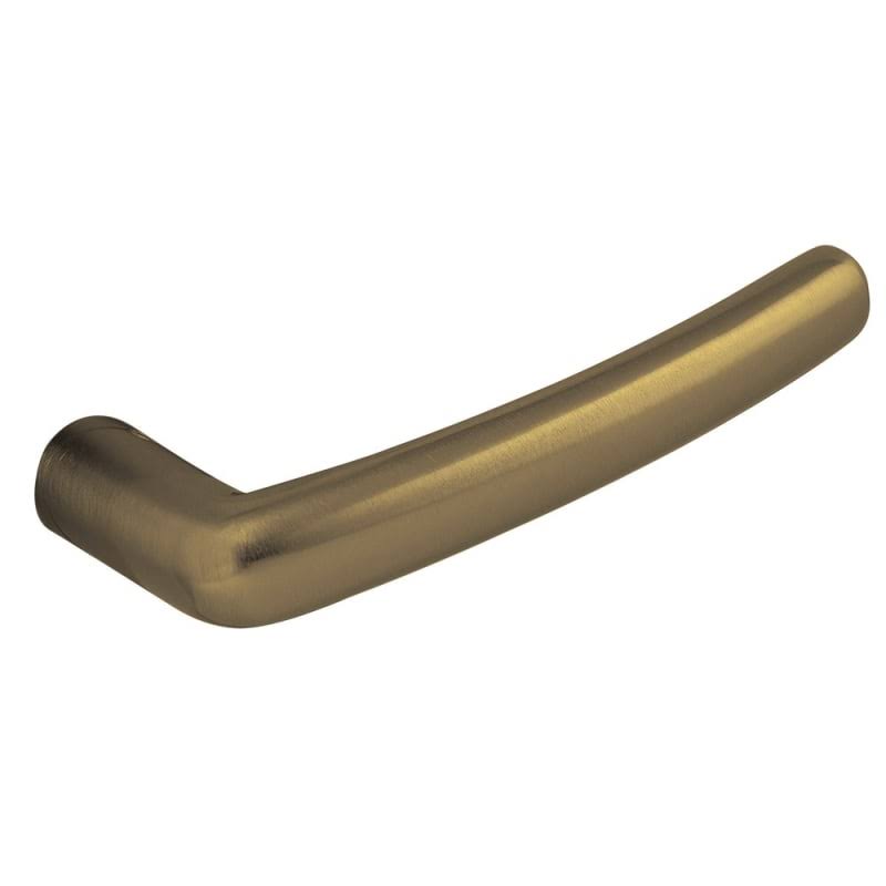 Satin Brass and Black Pair of Levers W11028