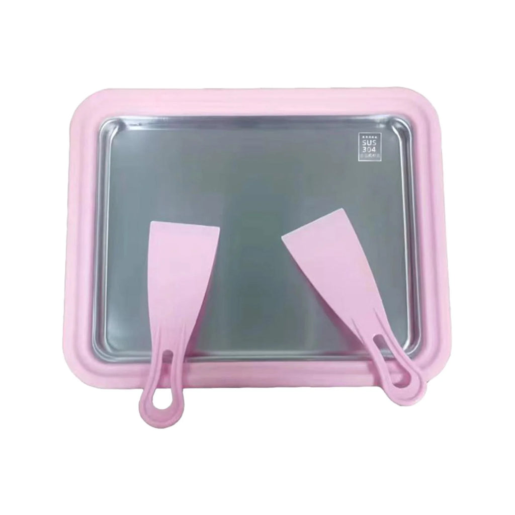 Ice Cream Rolled Maker with 2 Spatulas S677