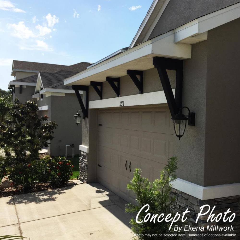 Douglas Fir Smooth Bracket with Offset Brace H790