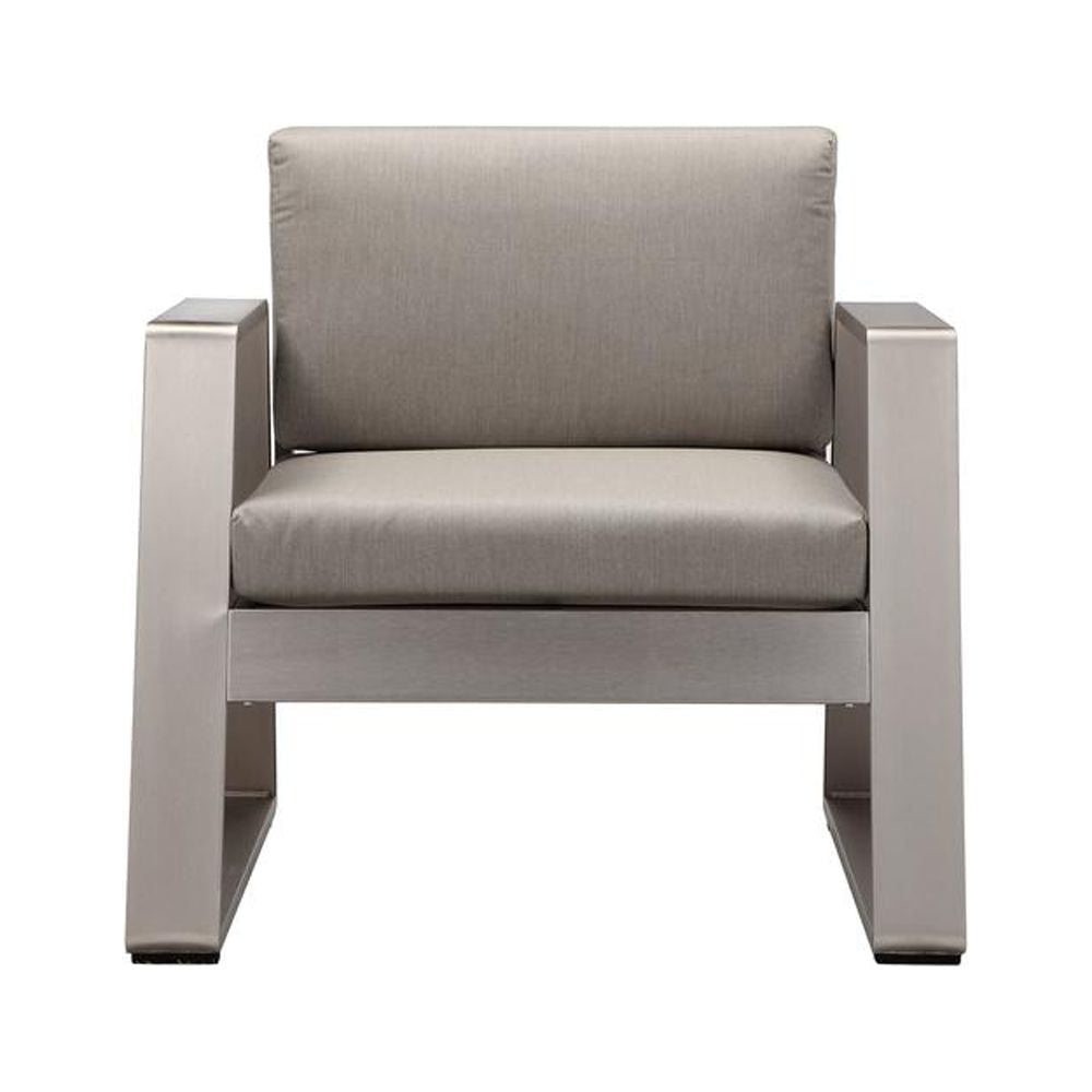 Gray Aluminum Two Seater Sofa Chair Y3596