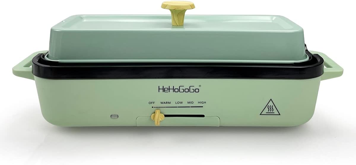Nonstick Electric Griddle with 2 Interchangeable Pan P5888