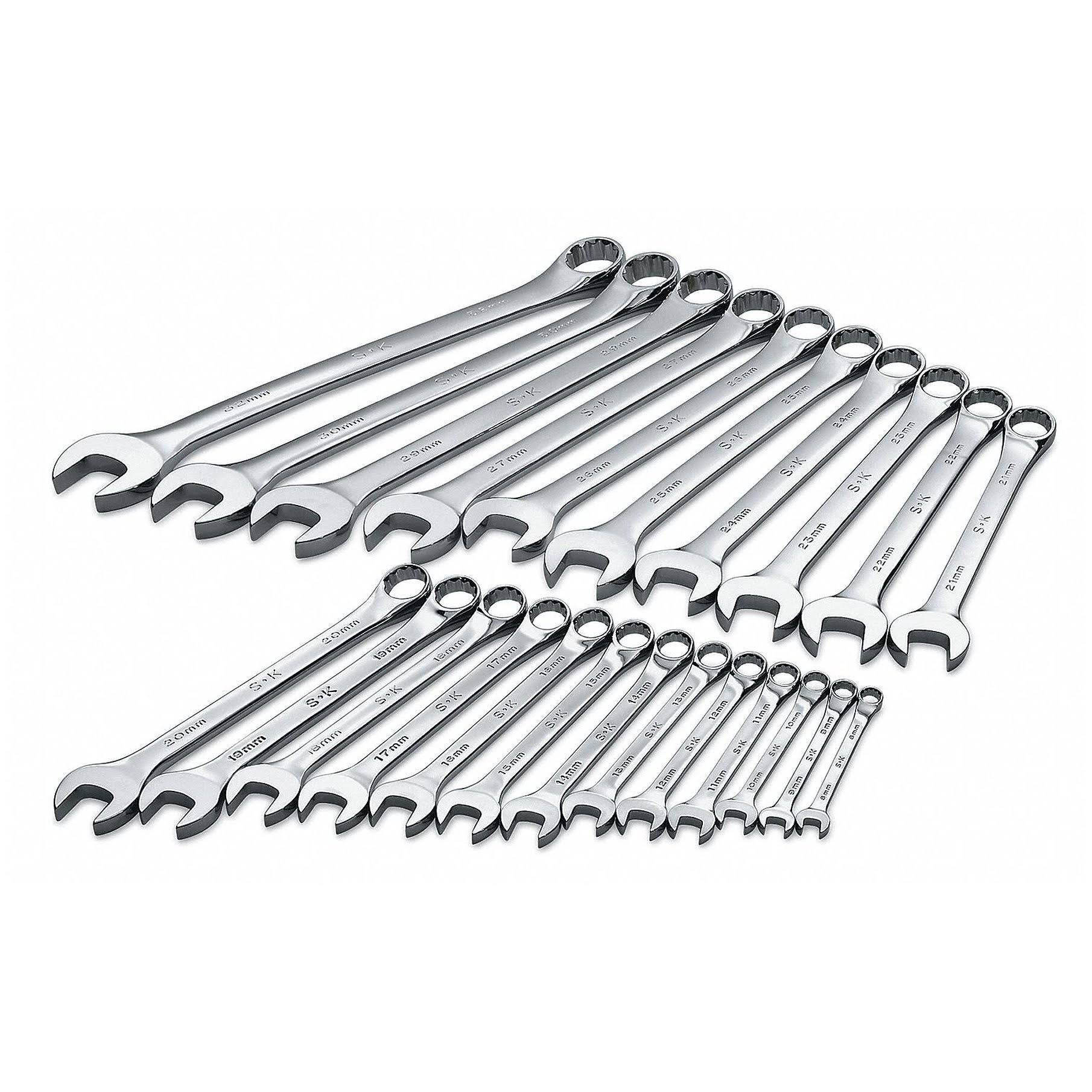 23-Piece 12 Point Metric Combination Wrench Set O871