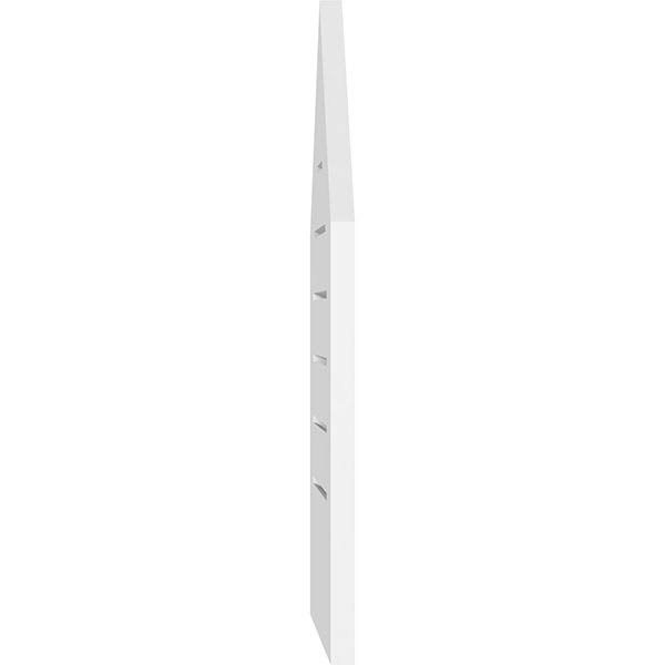Peaked Top Surface Mount PVC Gable Vent D9891