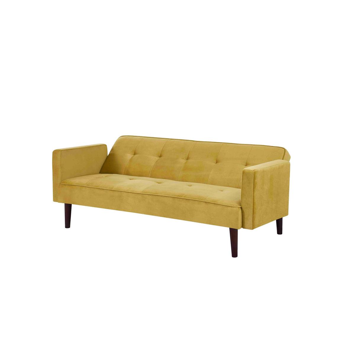 Black Tufted Velvet Sofa Bed H297161